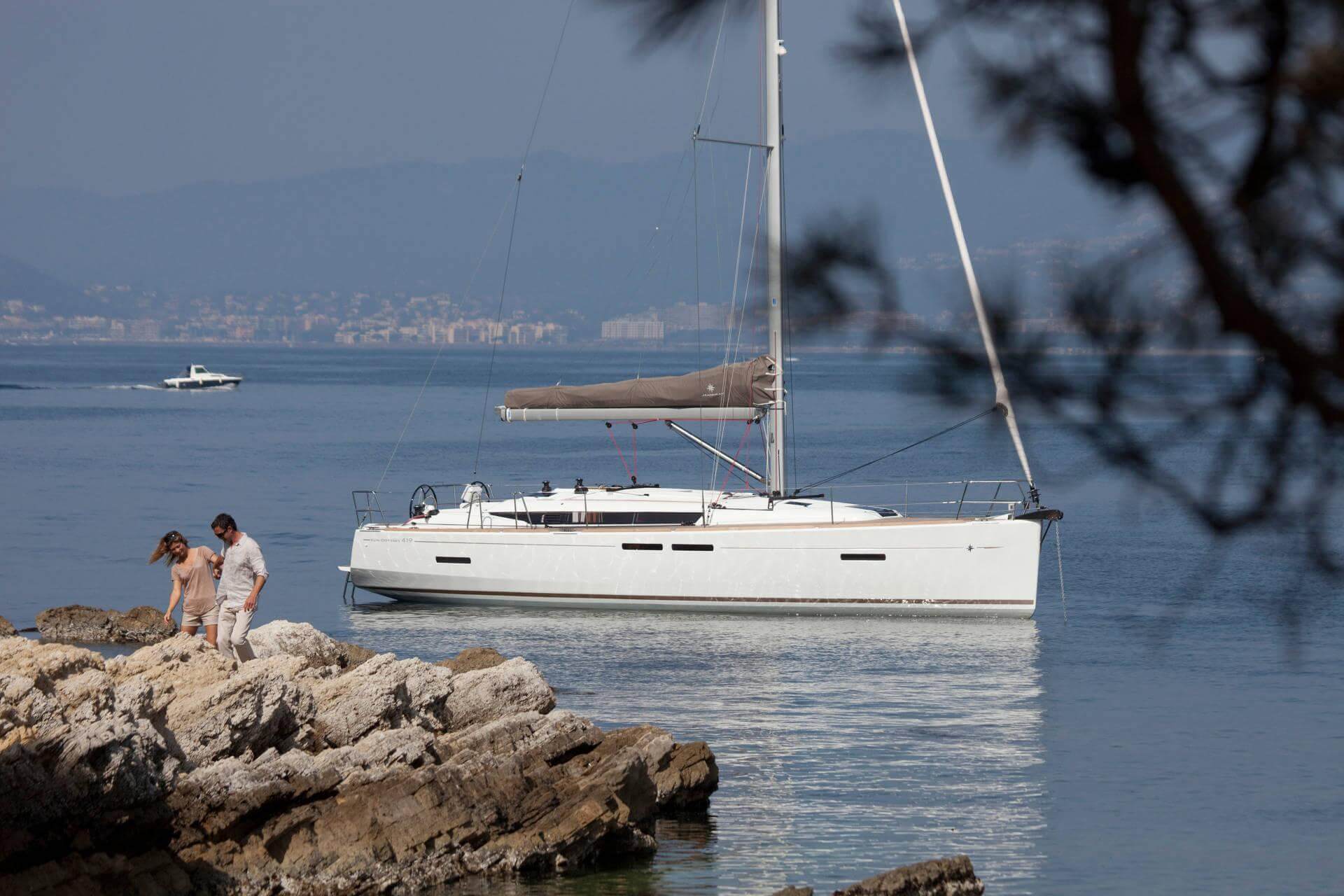 Sun odyssey 349 Sailing in Greece yacht charter Ionian islands Odysseus