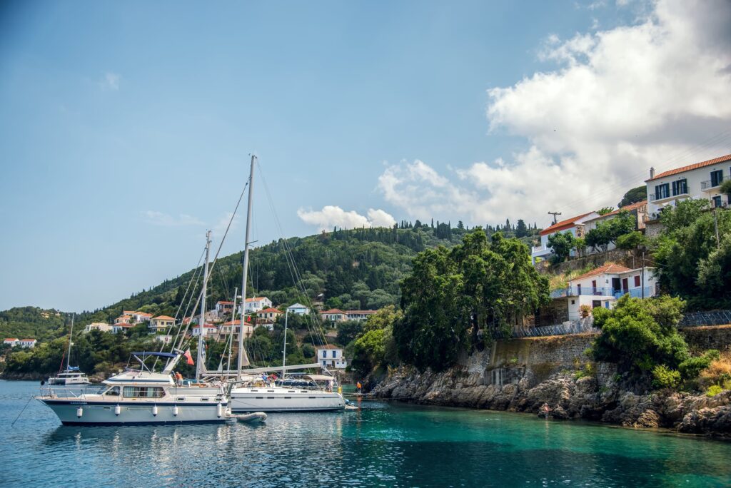 Odysseus Sailing at Kioni Ithaca 